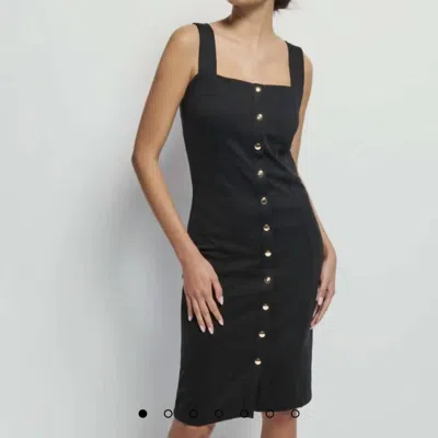 NATION LTD CLAUDE DRESS IN JET BLACK