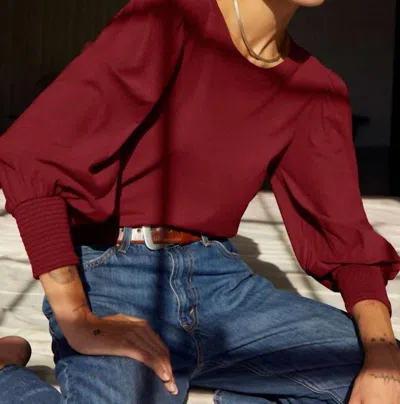 NATION LTD LOREN TEE IN CURTAIN CALL