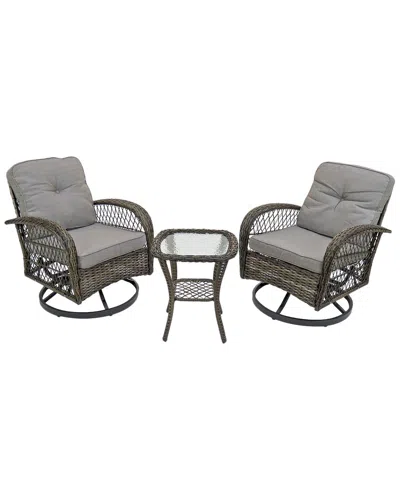 NATIONAL TREE COMPANY NATIONAL TREE COMPANY CHELSEA COLLECTION 3PC ALL-WEATHER CHAT SET