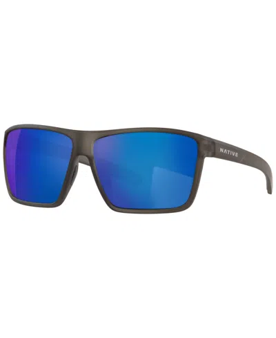 NATIVE EYEWEAR NATIVE MEN'S WELLS XL POLARIZED SUNGLASSES, MIRROR POLAR XD9023