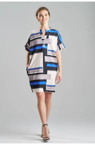 NATORI NATORI BLOCK S/S CAFTAN DRESS