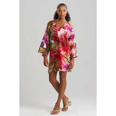 NATORI NATORI RAINFOREST COVER-UP TUNIC WITH TASSELS