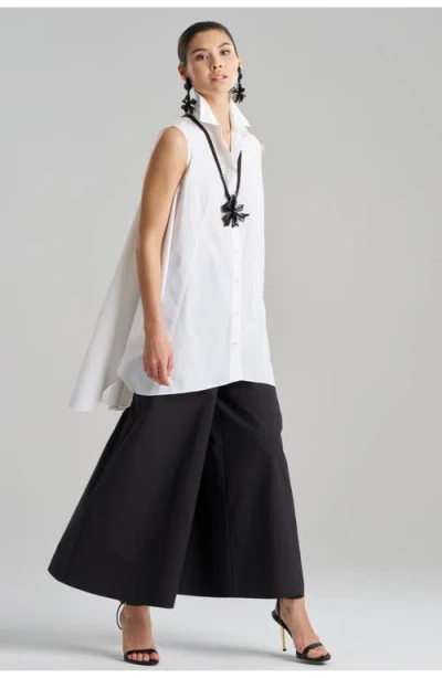 NATORI NATORI TECHNO POPLIN SLEEVELESS TRAPEZE TUNIC