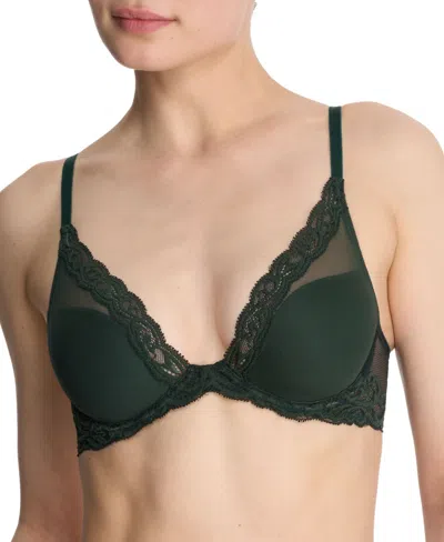 NATORI WOMEN'S FEATHERS LACE CONTOUR UNDERWIRE PLUNGE BRA