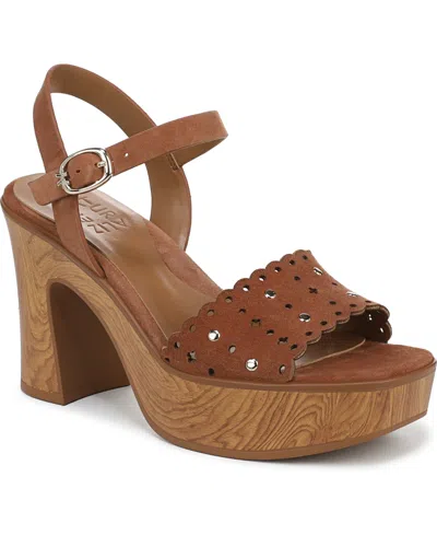 NATURALIZER WOMEN'S KIRA BLOCK HEEL SQUARE TOE PLATFORM SANDALS