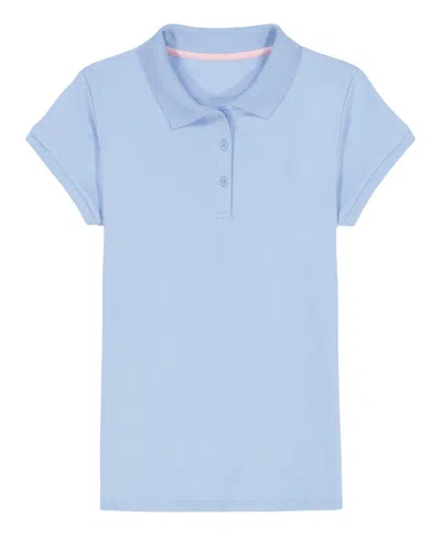 NAUTICA LITTLE GIRLS SHORT SLEEVE INTERLOCK POLO SHIRT