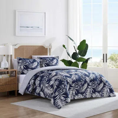 NAUTICA MARINA LEAF BLUE KING COMFORTER-SHAM SET
