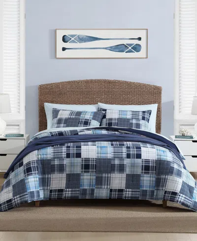 NAUTICA MASON PATCHWORK 3 PIECE COMFORTER SET, KING
