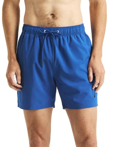 NAUTICA MEN'S BRIGHT COBALT SWIM TRUNKS