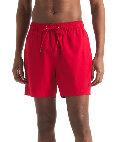 NAUTICA MEN'S BRIGHT COBALT SWIM TRUNKS