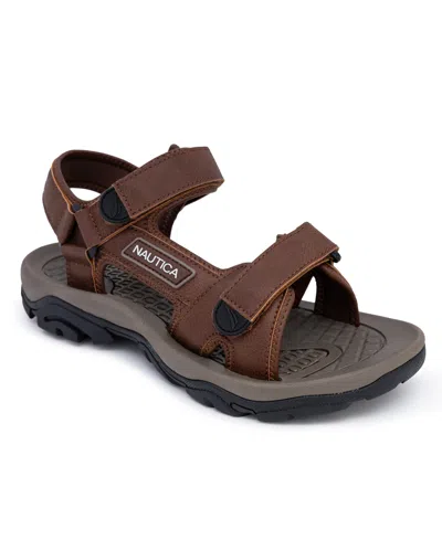 NAUTICA MEN'S BULTY ROUND TOE STRAPPY SANDALS