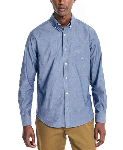 NAUTICA MEN'S LONG SLEEVE BUTTON DOWN SHIRT