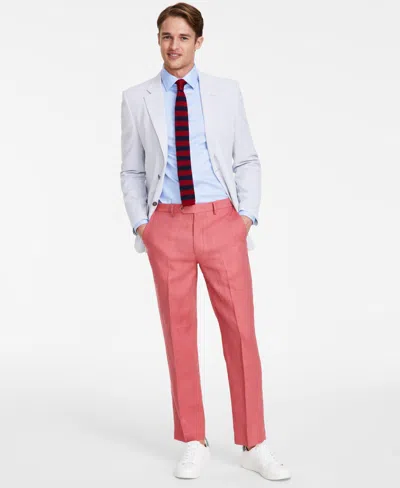 NAUTICA MEN'S MODERN-FIT LINEN DRESS PANTS
