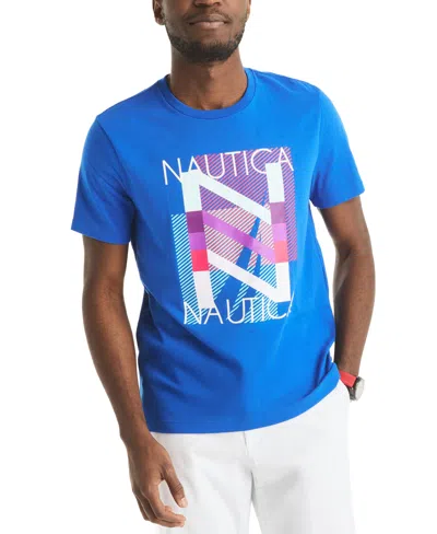 NAUTICA MEN'S SHORT SLEEVE CREWNECK GRAPHIC T-SHIRT