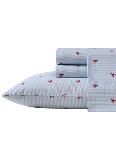 NAUTICA PRINTED 200-THREAD COUNT COTTON PERCALE 4-PC. SHEET SET, FULL