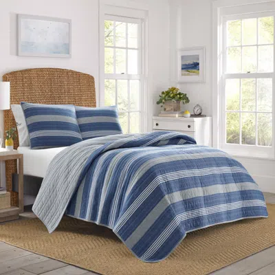 NAUTICA SALTMARSH FULL/QUEEN QUILT SET
