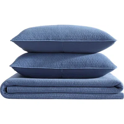 NAUTICA NAUTICA SEASHORE STITCH COTTON TWIN QUILT SET