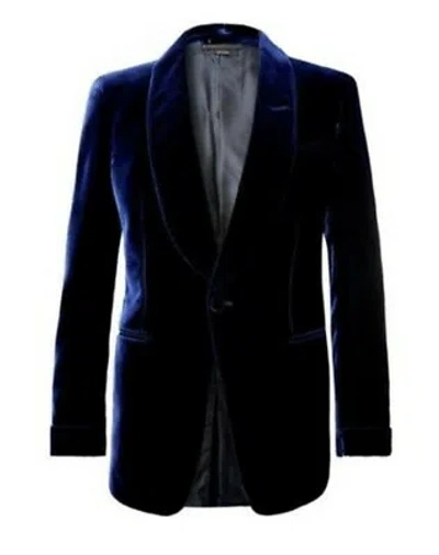 NAVY NAVY BLAU RAUCHEN JACKEN EIN KNOPF DINNER SAMT JACKE MANTEL JACKE BLAZER