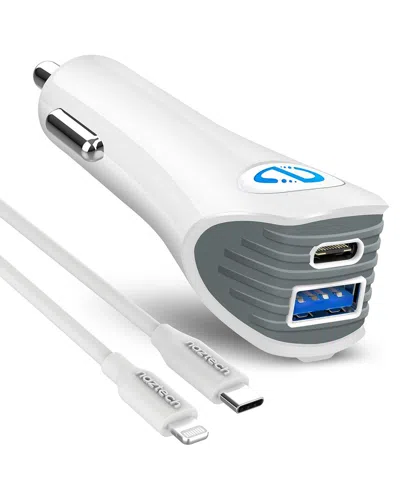 NAZTECH NAZTECH N420 PD25W+2.4A CAR CHARGER + C TO MFI 4FT CABLE