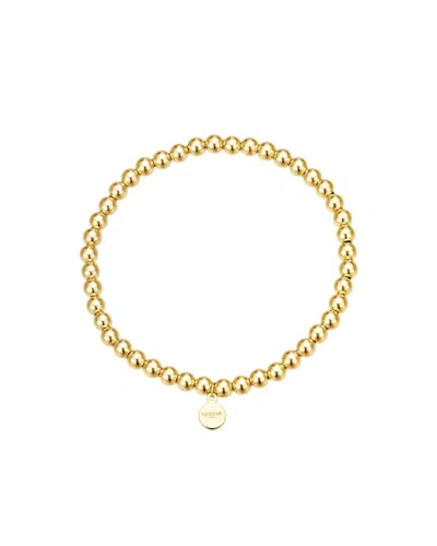 NAZZAR WOMEN'S GOLD BEADED STRETCH BRACELET