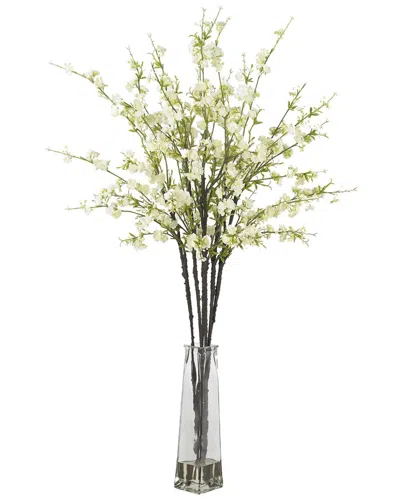 NEARLY NATURAL NEARLY NATURAL CHERRY BLOSSOMS WITH VASE SILK FLOWER ARRANGEMENT