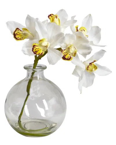 NEARLY NATURAL NEARLY NATURAL SET OF 3 CYMBIDIUM SILK FLOWER ARRANGEMENTS