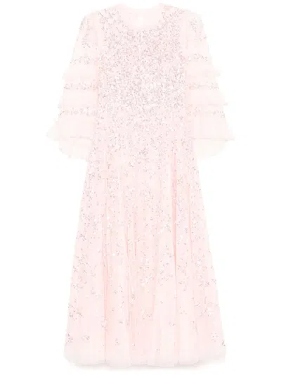 NEEDLE & THREAD FLORAL LACE GOWN