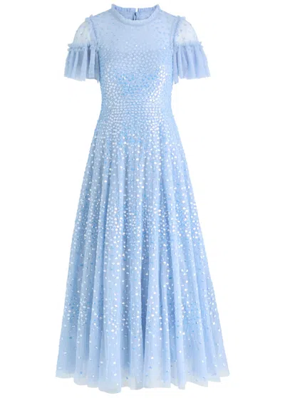 NEEDLE & THREAD NEEDLE & THREAD SCATTERED DOT SEQUIN-EMBELLISHED TULLE GOWN