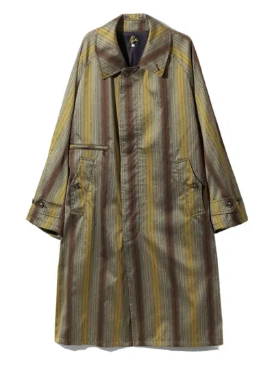 NEEDLES BALCOLLAR STRIPED COAT