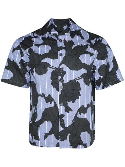 NEIL BARRETT BOLD FLOWERS-PRINT SHIRT