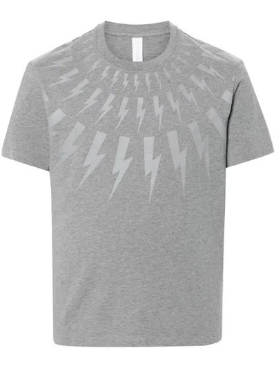 NEIL BARRETT BOLT-PRINT COTTON T-SHIRT