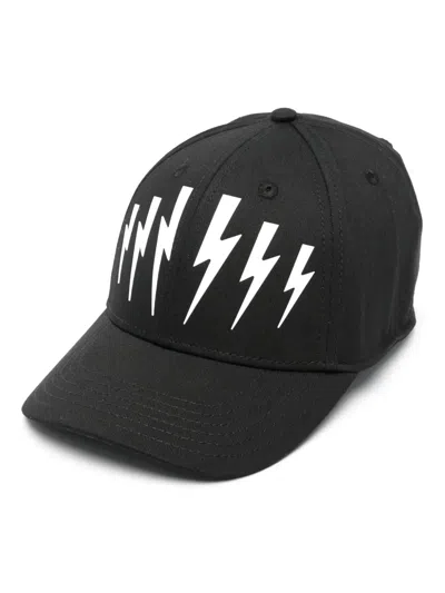 NEIL BARRETT THUNDERBOLT-PRINT CAP