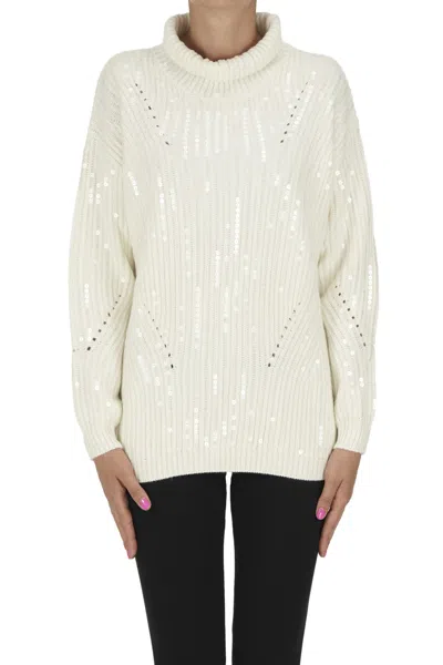 NENETTE SEQUINED TURTLENCK PULLOVER