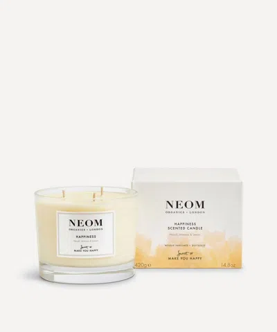 NEOM ORGANICS NEOM ORGANICS HAPPINESS THREE-WICK SCENTED CANDLE 420G