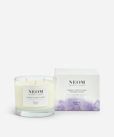 NEOM ORGANICS NEOM ORGANICS PERFECT NIGHT'S SLEEP THREE-WICK SCENTED CANDLE 420G