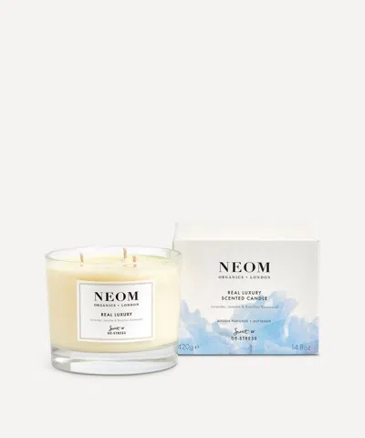 NEOM ORGANICS NEOM ORGANICS REAL LUXURY THREE-WICK SCENTED CANDLE 420G