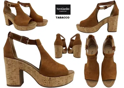 NEROGIARDINI SANDALEN FRAU NERO GIARDINI E115820D SCHUHE ABSATZ HOCH PLATEAU CASUAL MODISCH