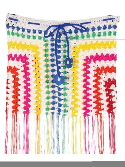 NESSI BYRD CROCHET-KNIT SKIRT