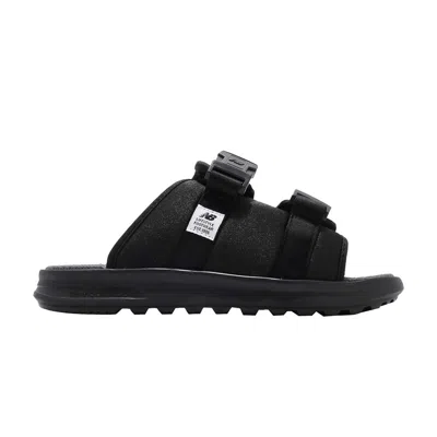 NEW BALANCE 330 SLIDES 'BLACK GREY'