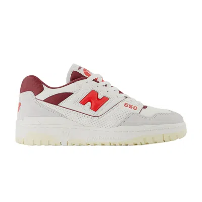 NEW BALANCE NEW BALANCE 550 'SEA SALT GREY TRUE RED' | WHITE | MEN'S SIZE 8