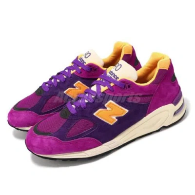NEW BALANCE BALANCE X TEDDY SANTIS 990 V2 MADE IN USA PURPLE YELLOW MEN CASUAL M990PY2-D