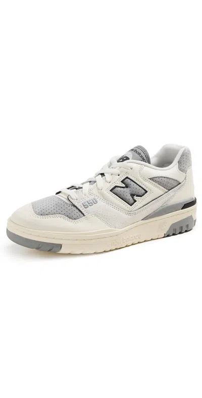NEW BALANCE BB550 SNEAKERS WHITE GREY