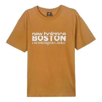 NEW BALANCE New Balance Boston Print Tee 'Orange White'