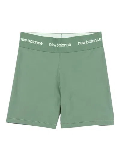 NEW BALANCE ELASTICATED-WAISTBAND SHORTS