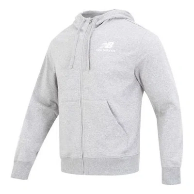 NEW BALANCE New Balance Essentials Stacked Logo French Terry Jacket 'Classic Grey'