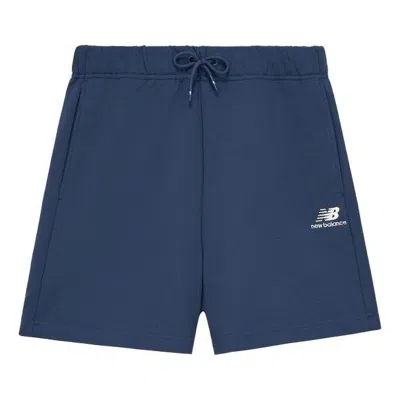 NEW BALANCE New Balance Logo Cotton Shorts 'Blue'