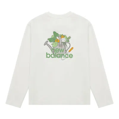 NEW BALANCE NEW BALANCE LOGO GRAPHIC PRINT TOP 'WHITE GREEN'