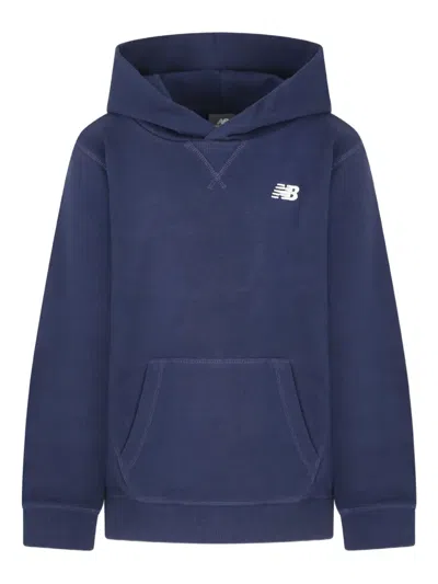 NEW BALANCE LOGO-MOTIF HOODIE