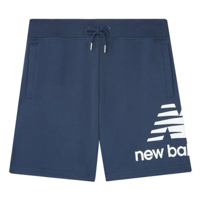 NEW BALANCE New Balance Logo Print Athletic Shorts 'Blue White'