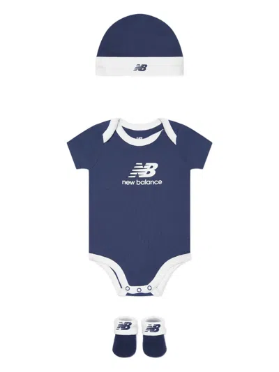 NEW BALANCE LOGO-PRINT BABYGROW SET